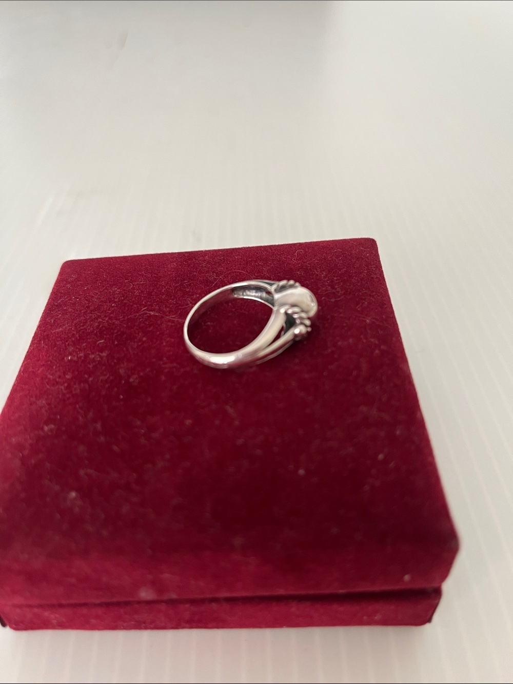 925 Vintage Sterling Silver Ring Size 7.5 - Picture 6 of 11